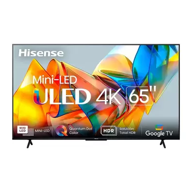 Oferta de Pantalla 65 Pulgadas Hisense Google TV 4K UHD 65U6K por $17049 en Mega Audio