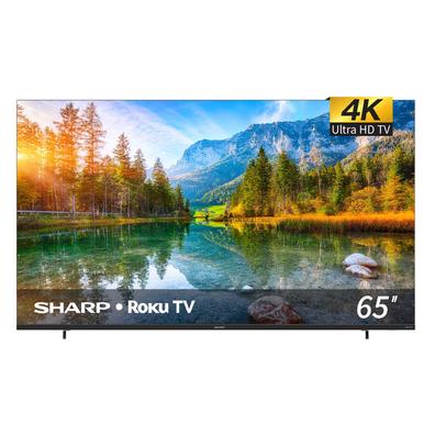 Oferta de Pantalla 65 Pulgadas Sharp Aquos Frameless Roku TV 4K UHD 4TC65DL7UR por $9429 en Mega Audio