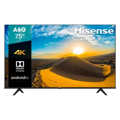 Oferta de Pantalla 75 Pulgadas Hisense LED Android TV 4K Ultra HD 75A6G por $17549 en Mega Audio