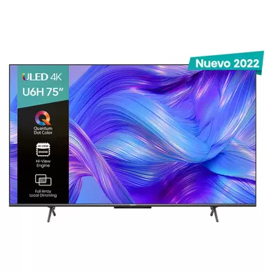 Oferta de Pantalla 75 Pulgadas Hisense ULED Android TV 4K Ultra HD 75U6H por $17809 en Mega Audio