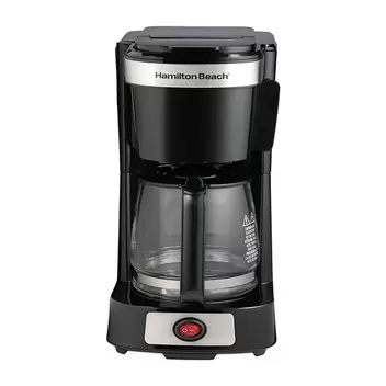 Oferta de Cafetera Compacta Hamilton Beach para 5 Tazas FrontFill 46110 por $619 en Mega Audio