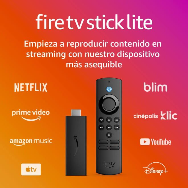Oferta de Fire Tv Stick Lite Hdmi Con Control Remoto En Negro (2da Generacion) por $599 en Mixup