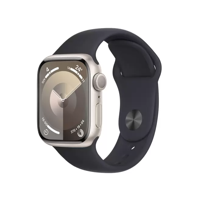 Oferta de Apple Watch Serie 9 Con Caja De Aluminio En Blanco Estelar De 41Mm (Seminuevo) por $6599 en Mixup