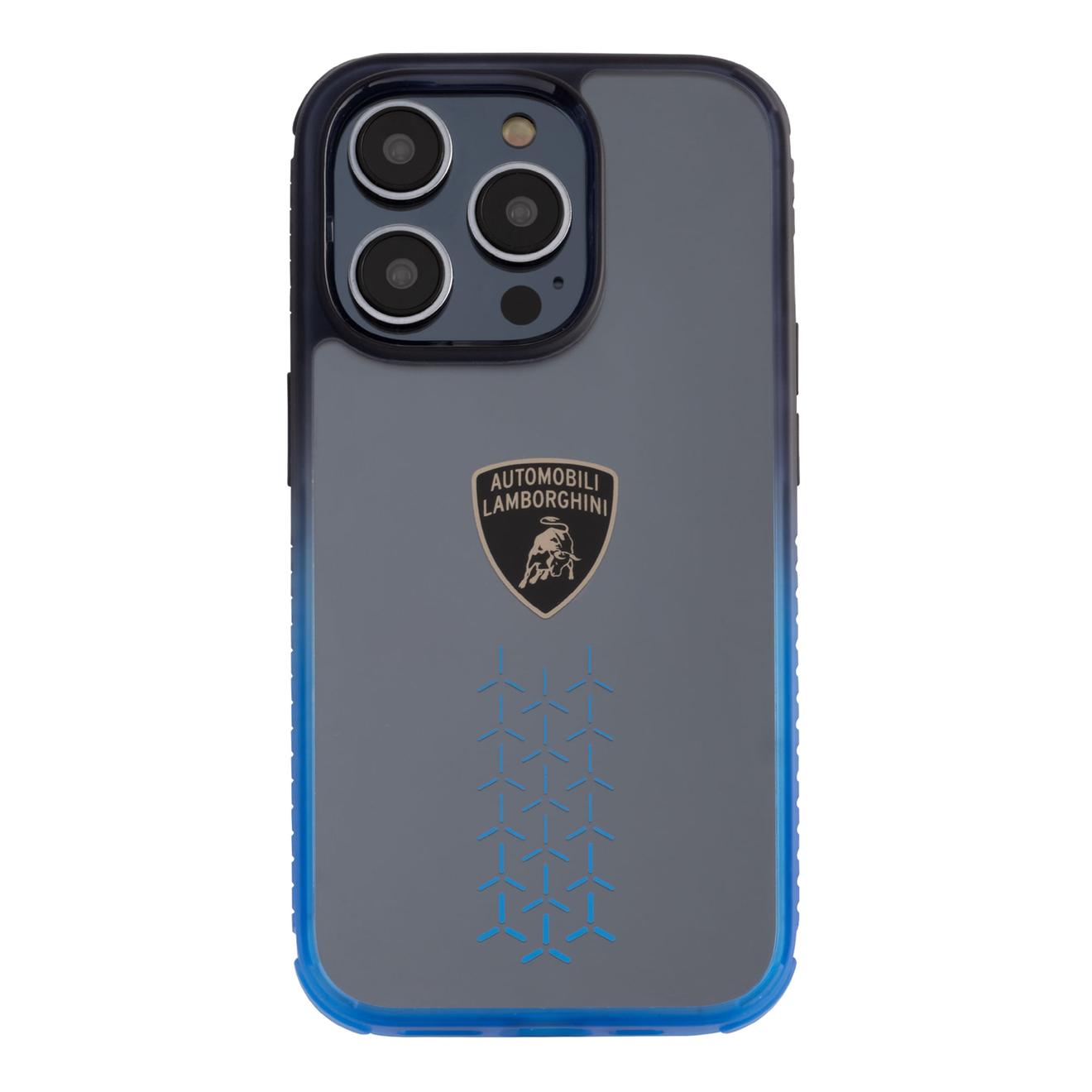 Oferta de Funda Lamborghini iPhone 14 Pro Max Logo Trans/Azul por $479 en Mobo