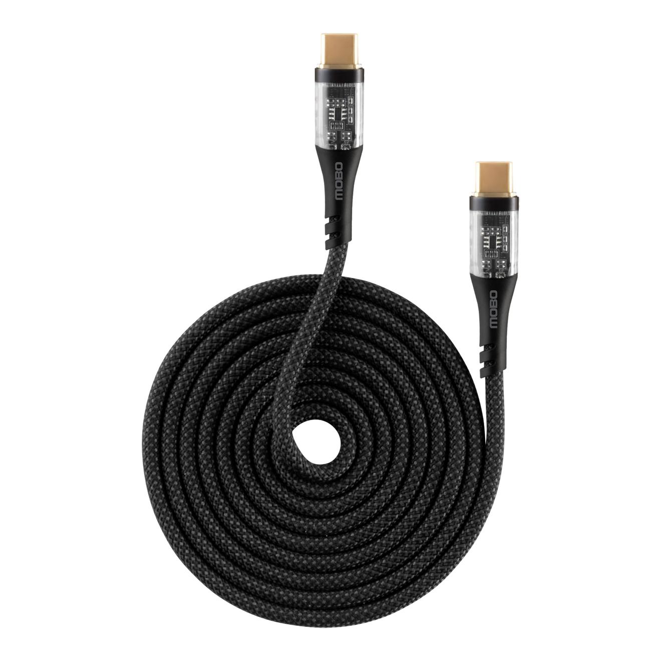 Oferta de Cable Mobo Flux Tipo C A Tipo C Negro 1.2m 5a por $213.85 en Mobo