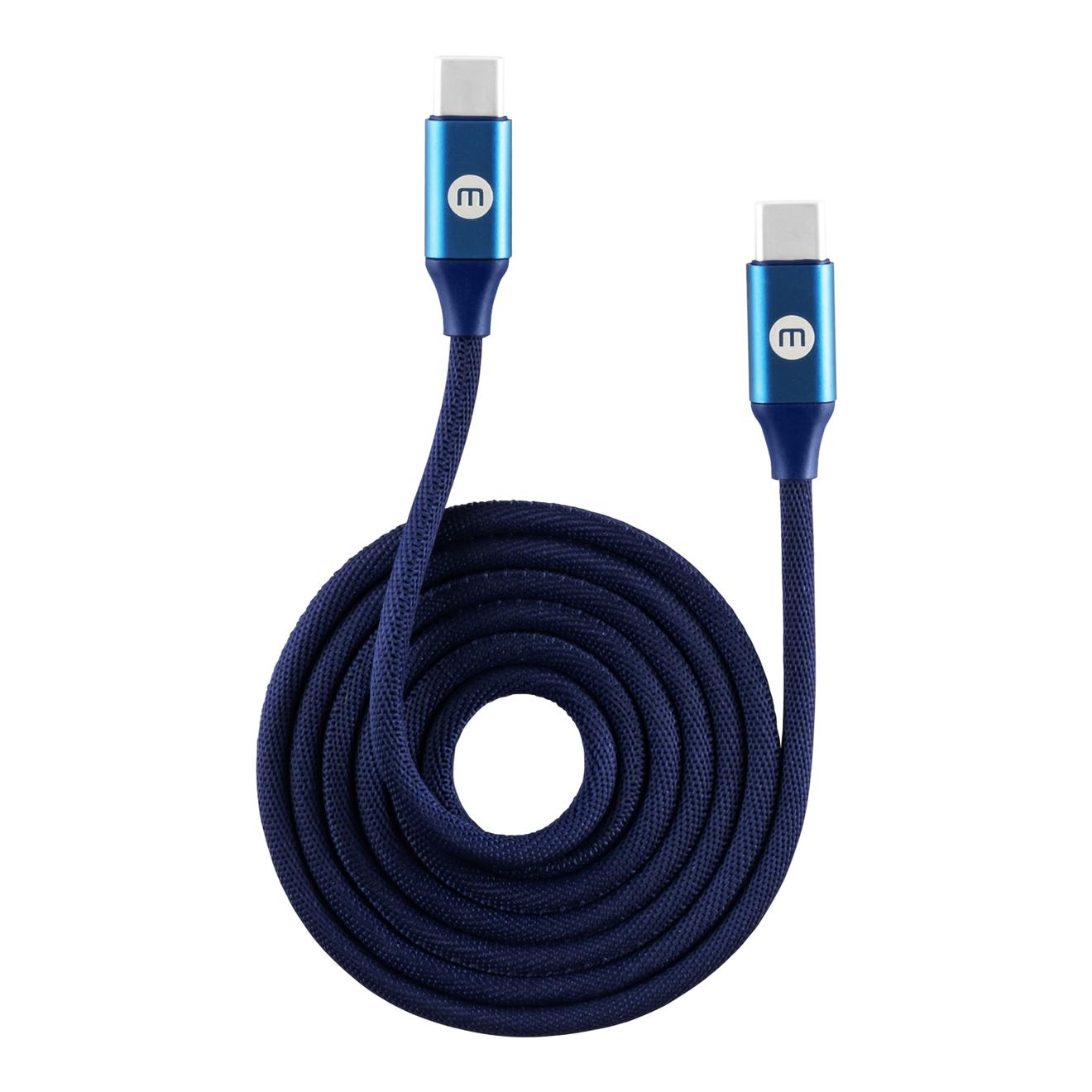 Oferta de Cable Mobo Knit Tipo C A Tipo C Azul 1m 3a por $299 en Mobo