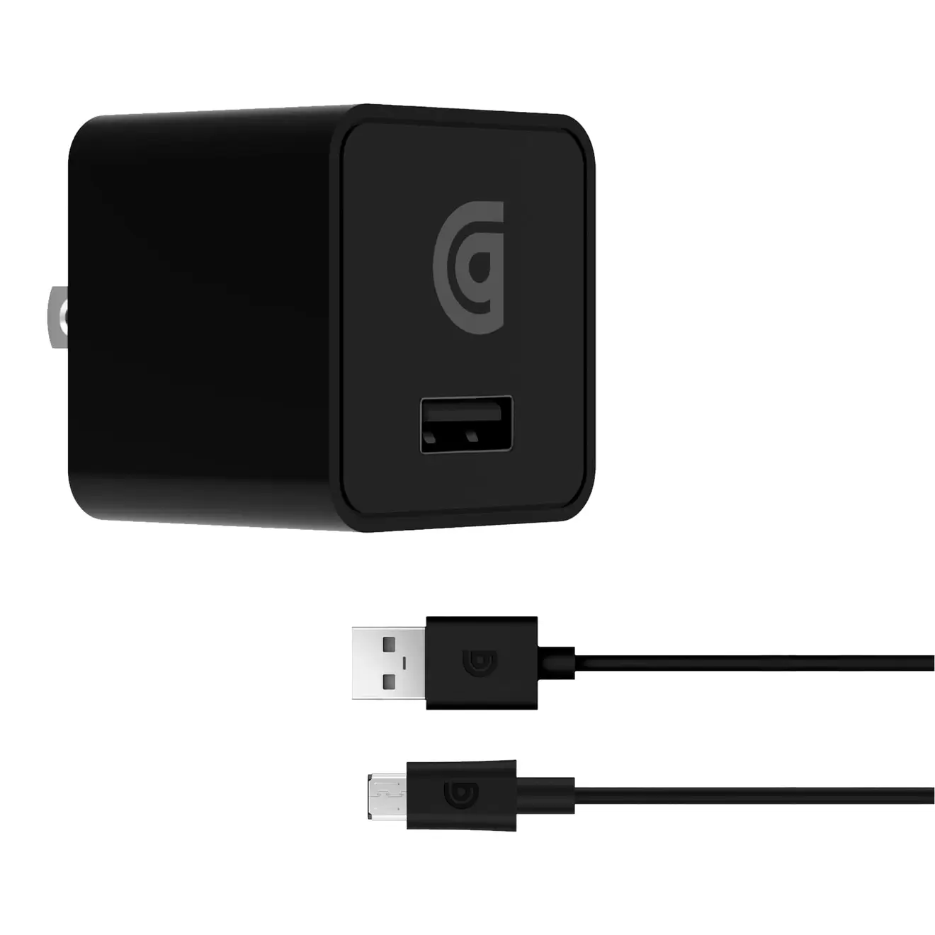 Oferta de Cargador De Pared Griffin 1 Puerto Usb-A Punta Micro Usb Negro 12w (Pf) por $199 en Mobo