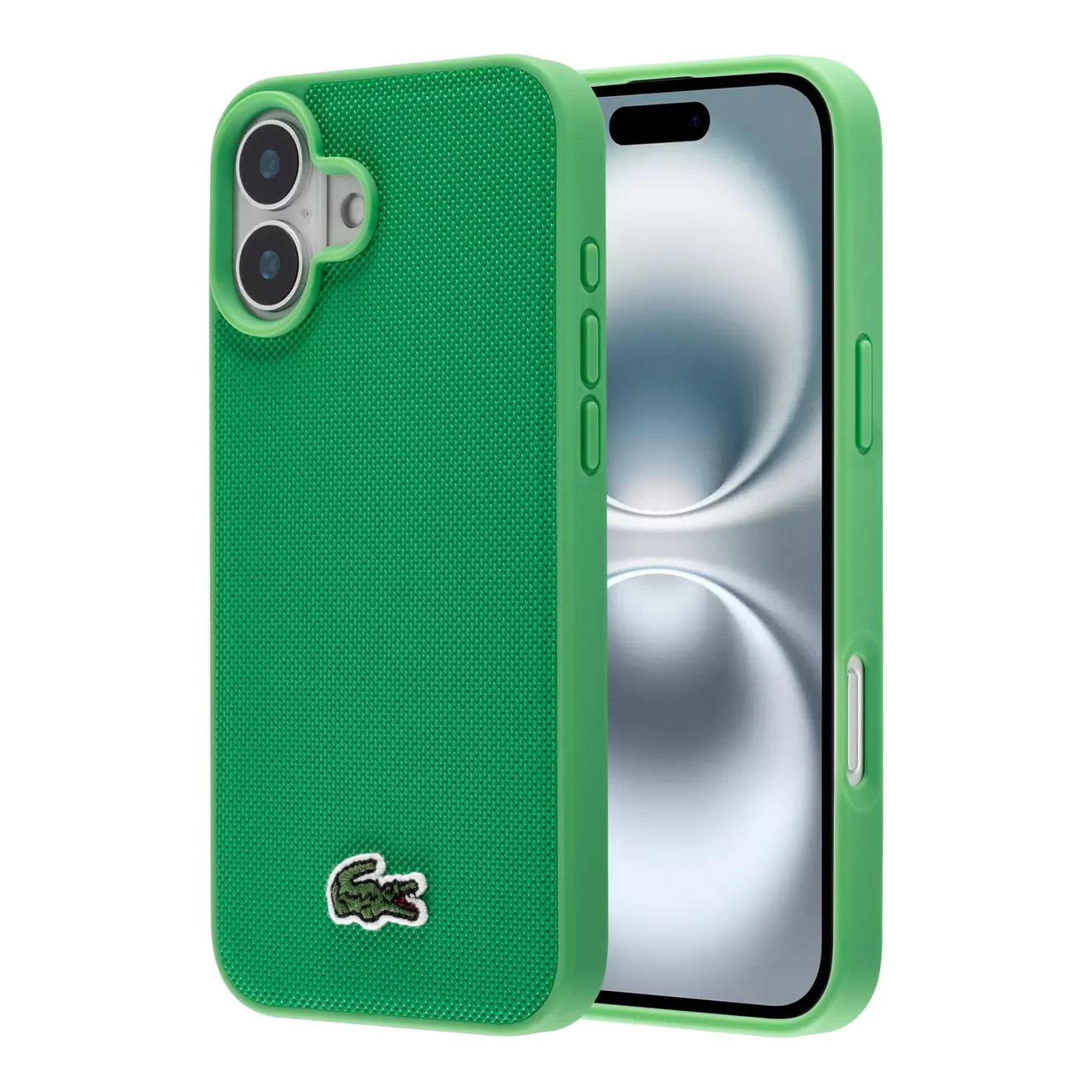 Oferta de Funda Lacoste Magsafe Iconic Verde iPhone 16 Plus por $649 en Mobo