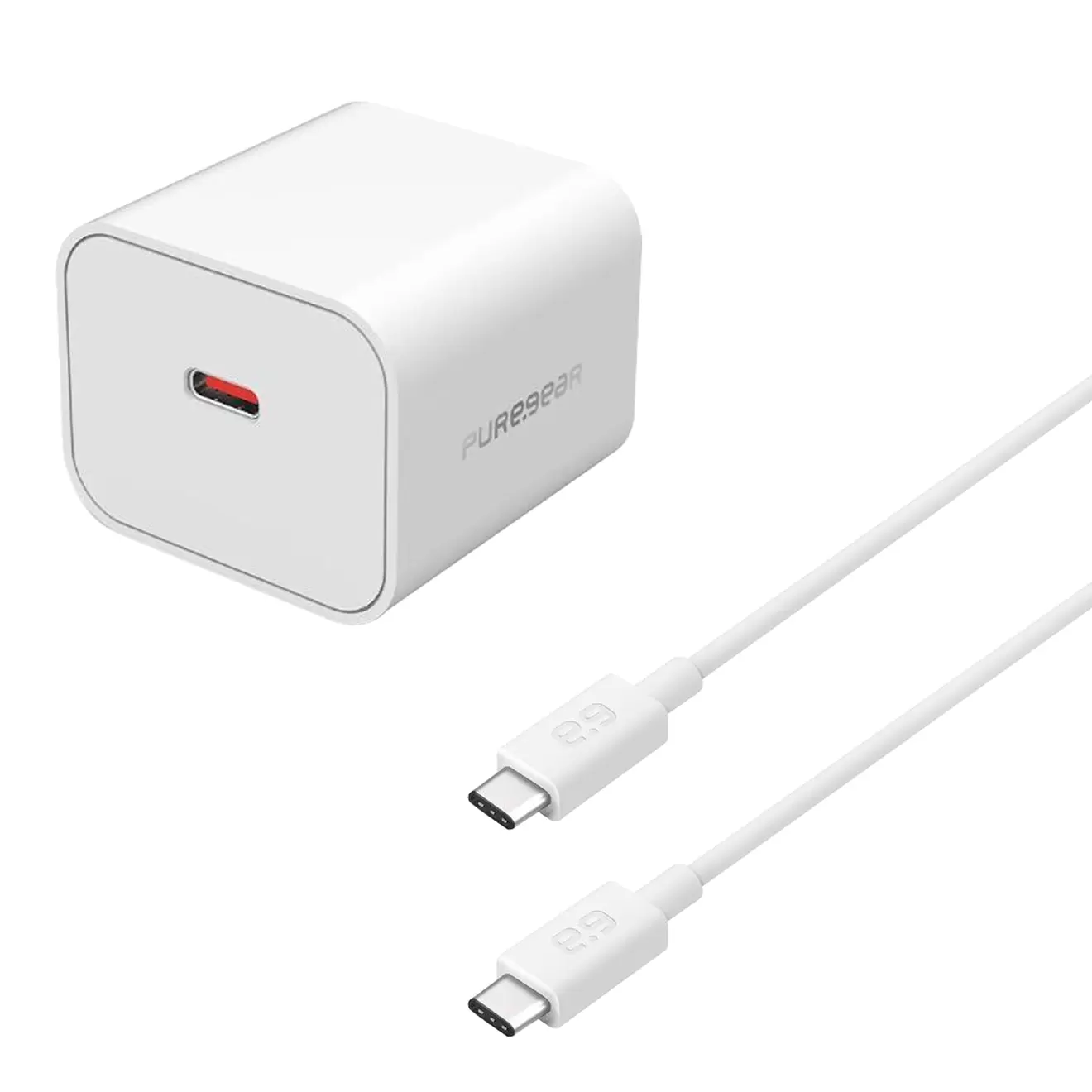 Oferta de Cargador De Pared Pure Gear 1 Puerto Usb-C Y Cable Tipo C A Tipo C Blanco 30w por $699 en Mobo