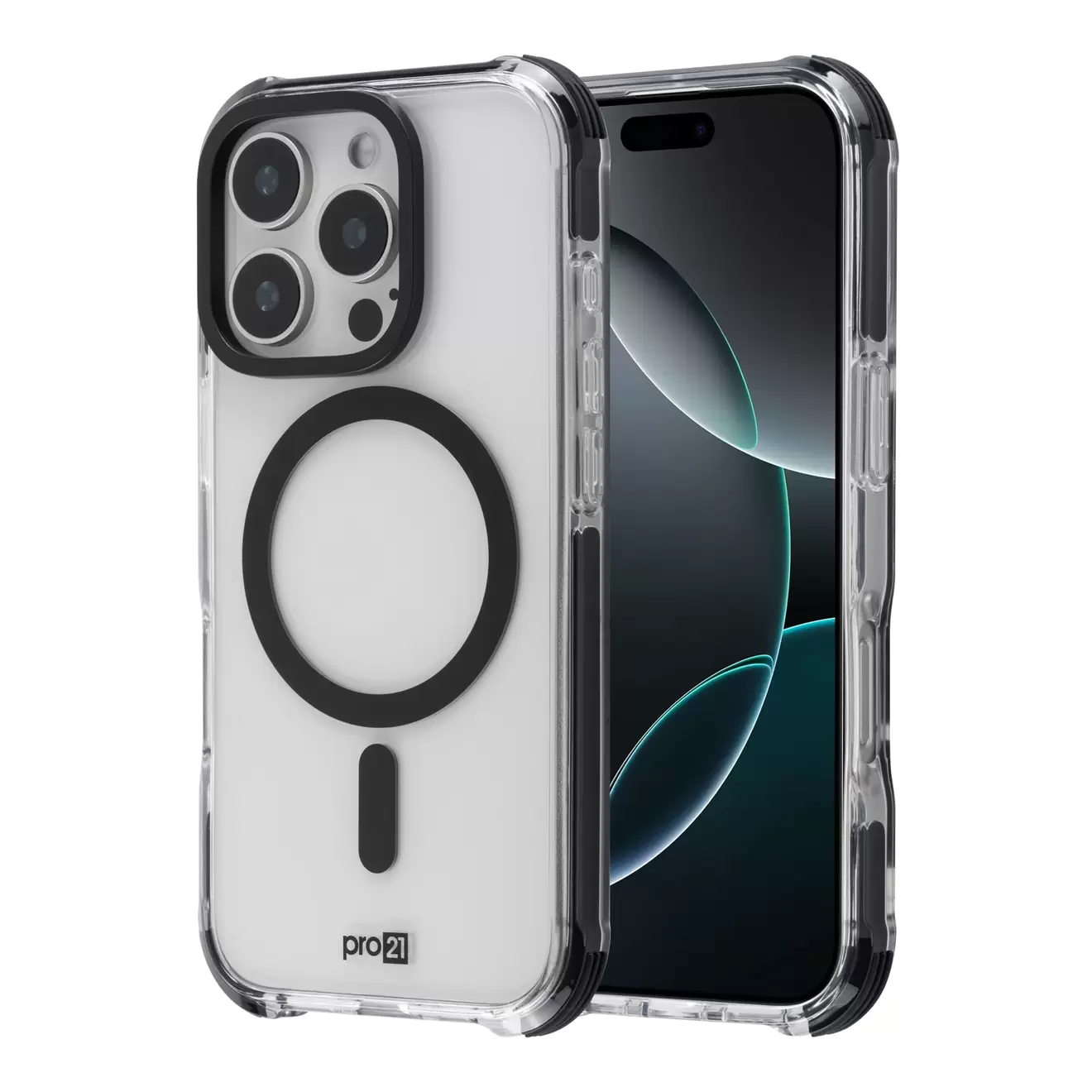 Oferta de Funda Pro21 Magsafe Elite Trans/Negro iPhone 16 Pro Max por $519.2 en Mobo