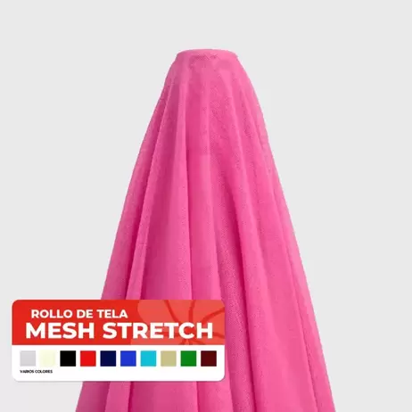 Oferta de Tela Mesh Stretch 150 cm ancho, Rollo de 30 m y 41.5 m – Varios Colores por $719.76 en Modatelas