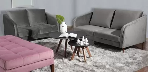 Oferta de Sala Nia Gris por $15898 en Muebles Dico