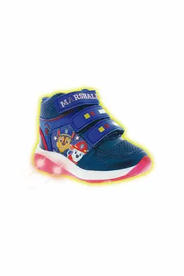 Oferta de T07801 Tenis Bota Paw Patrol Con Luces Y Adhesivo Color Marino por $549 en Mundo Terra