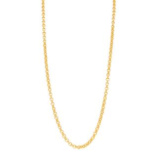 Oferta de Collar eslabón cruzado en oro amarillo 22 kilates. por $62259 en Nacional Monte de Piedad
