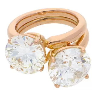 Oferta de Anillo estilizado con diamantes en oro amarillo 18 kilates. por $819569 en Nacional Monte de Piedad