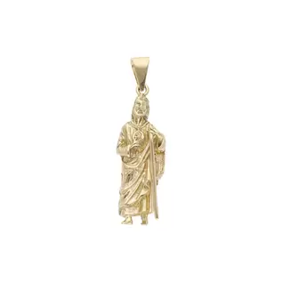 Oferta de Dije diseño especial motivo San Judas en oro amarillo 14 kilates. por $26249 en Nacional Monte de Piedad