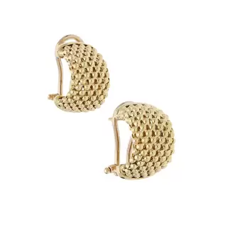 Oferta de Aretes boleados en oro amarillo 14 kilates. por $12279 en Nacional Monte de Piedad