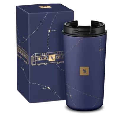 Oferta de FESTIVE TRAVEL MUG por $590 en Nespresso