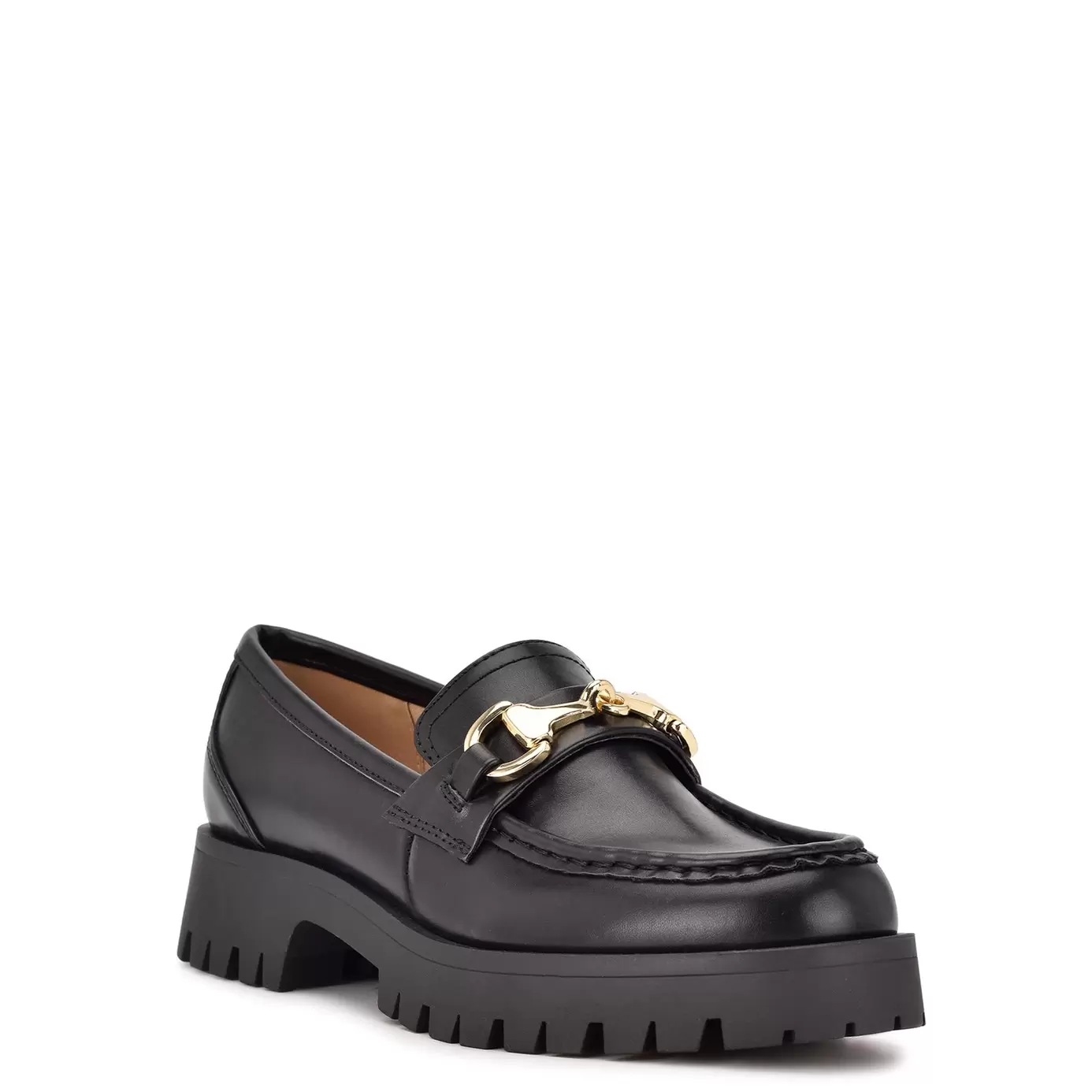 Oferta de Zapato Tipo Mocasin Gonehme3 Sintetico Negro Nine West por $2299 en Nine West