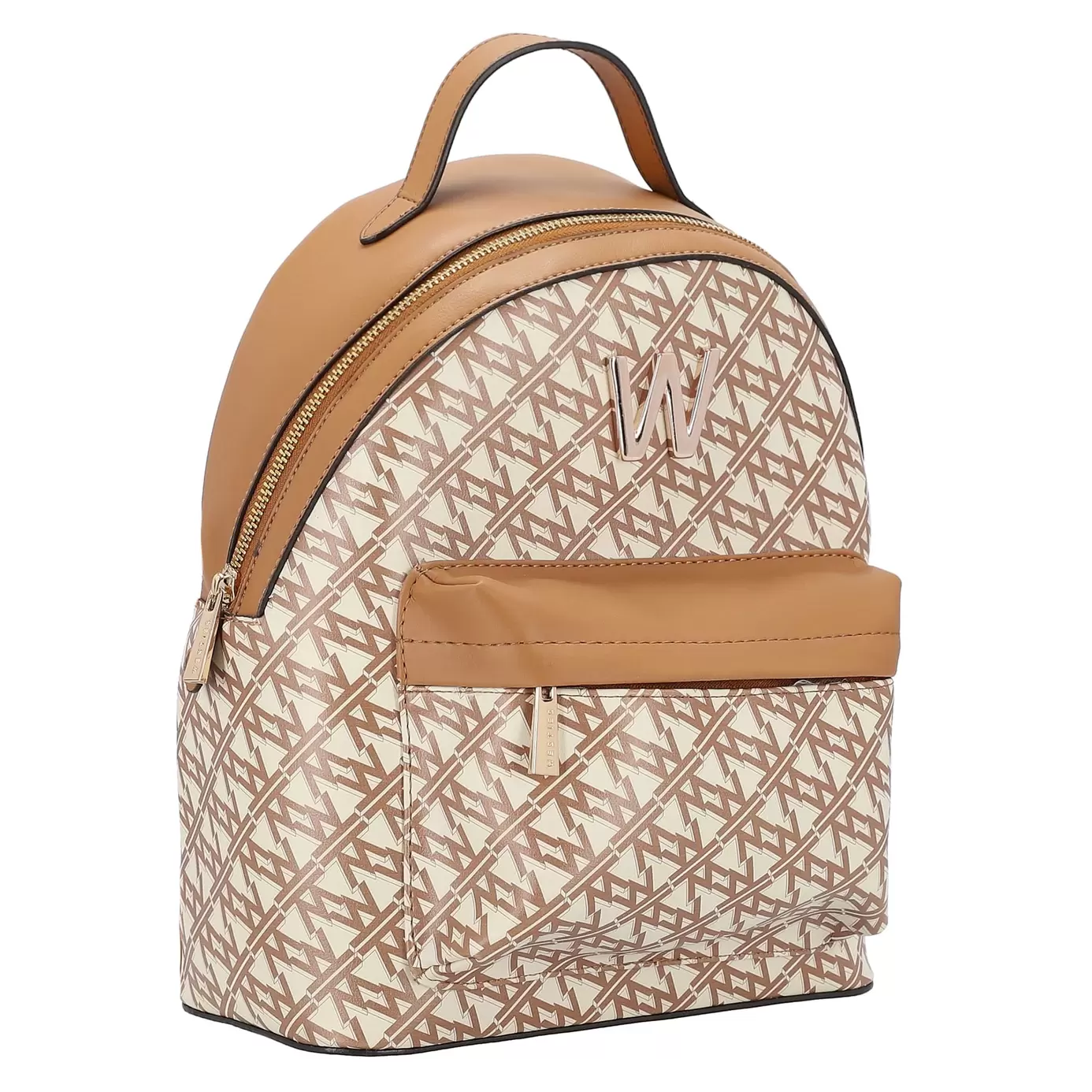 Oferta de Mochila Tydov Rickert Sintetico Monograma Tan Westies por $1399 en Nine West