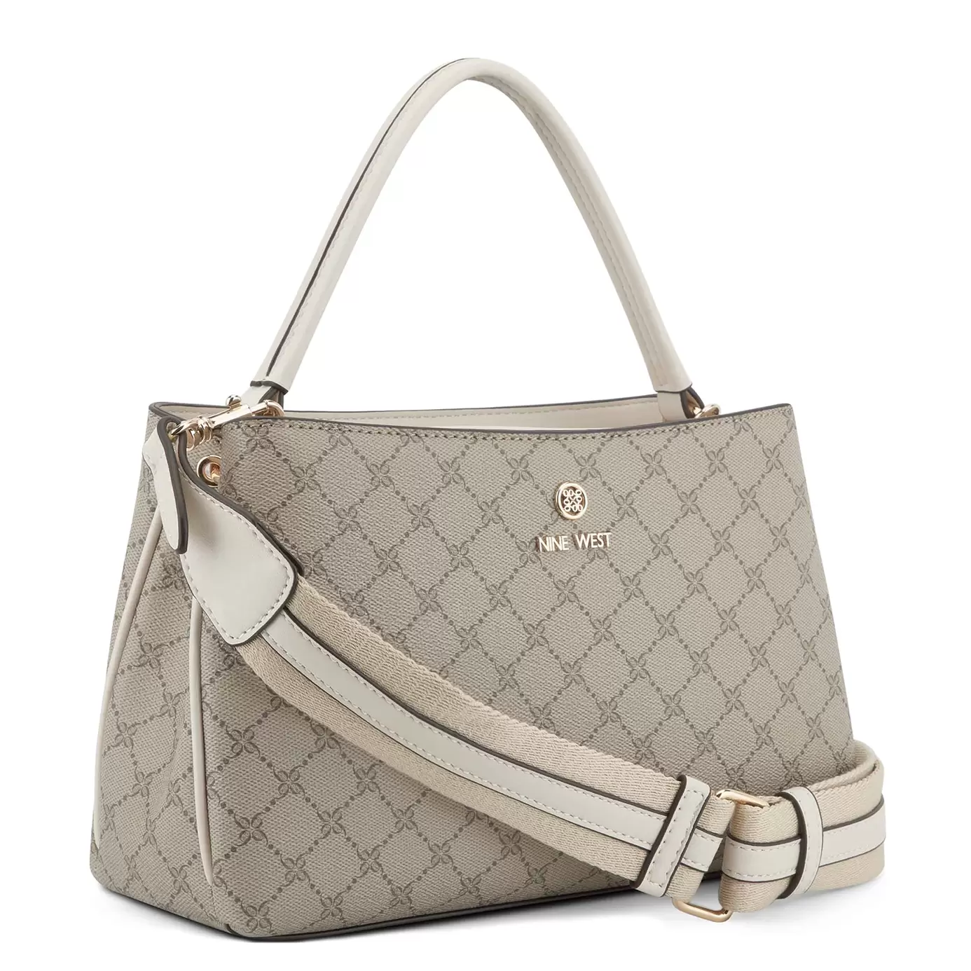 Oferta de Bolsa De Mano Ngg136305 Zoie Sintetico Beige Multicolor Nine West por $1999 en Nine West