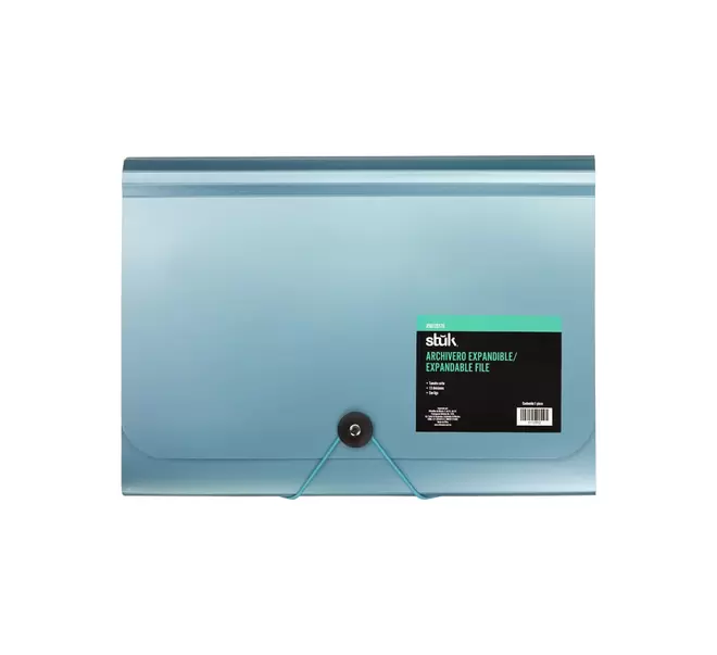 Oferta de Archivero Expandible con Liga Stuk 13 Divisiones Azul por $33 en OfficeMax