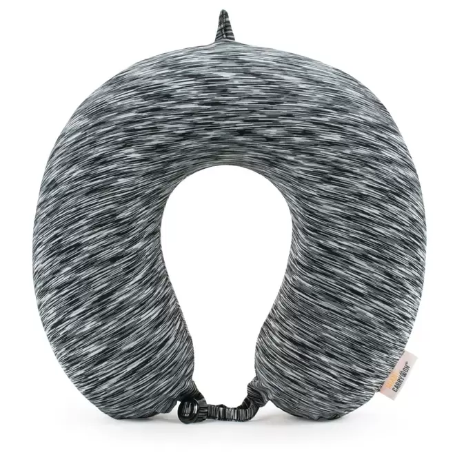 Oferta de Almohada de Viaje Miami Carry On Memory Foam Blanco y Negro por $89 en OfficeMax