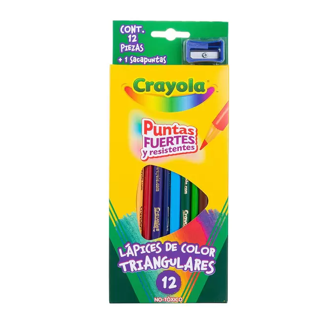 Oferta de Lapices De Color 12-L Triangular Crayola 68-4212 por $77.9 en Ofix