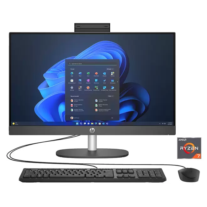 Oferta de Computadora All In One Hp Pro One 245 G10, Ryzen 7 7730U, 8Gb Ram, 512Gb Ssd, 23.8" Fhd, Win11 Home A09F4La por $11990 en Ofix