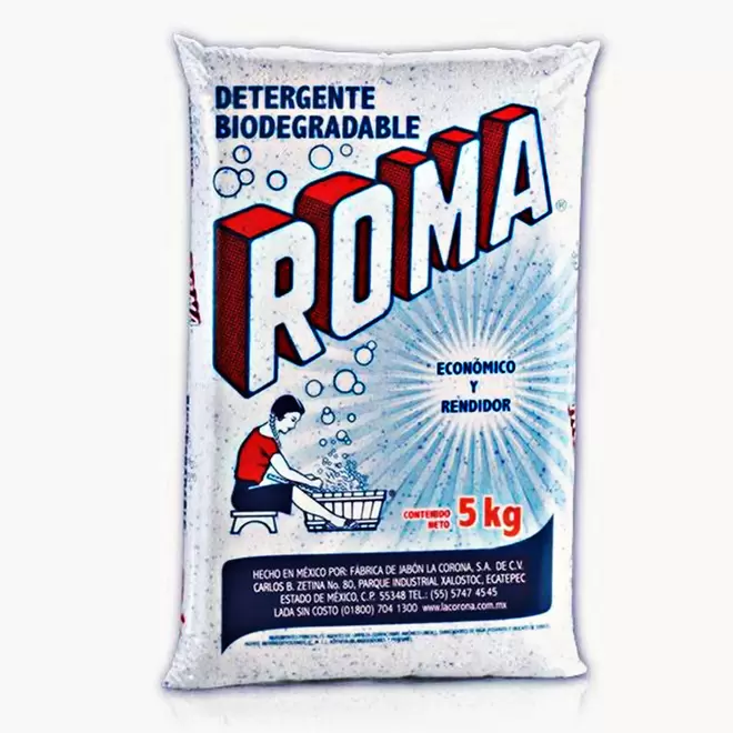 Oferta de Detergente Biodegradable En Polvo Roma 5Kg 40448 por $219 en Ofix
