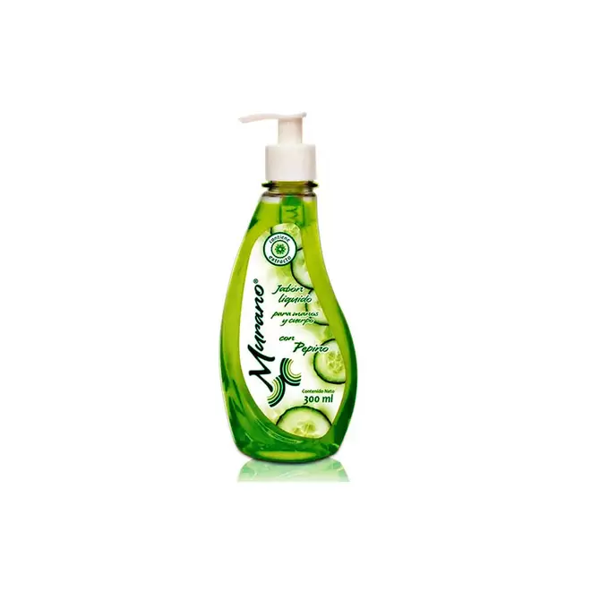 Oferta de Jabon Liquido Para Manos Y Cuerpo Murano Aroma Pepino  300 Ml Murano Pepino 300 Ml por $22 en Ofix