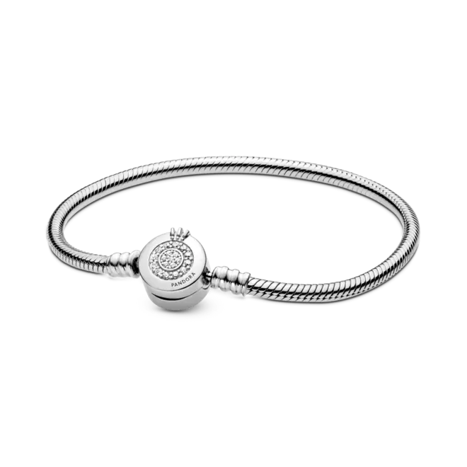 Oferta de Brazalete Pandora Moments cadena de serpiente Corona O resplandeciente por $2870 en Pandora