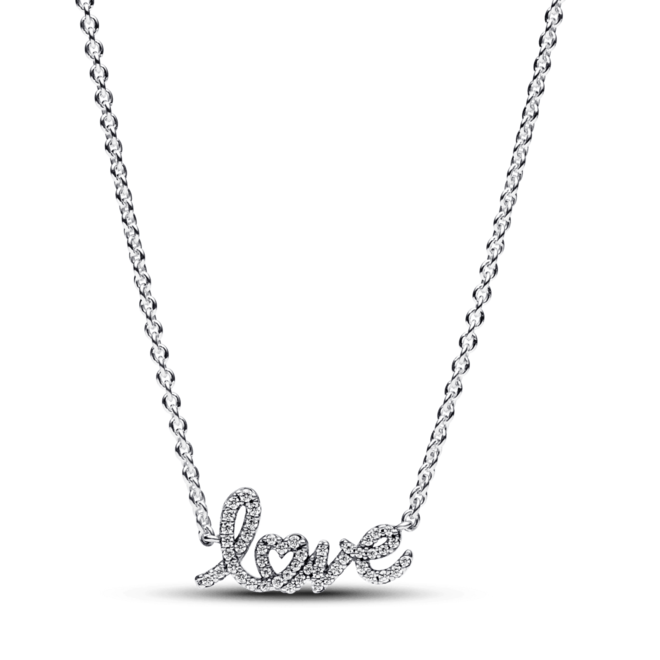 Oferta de Collar Love Escrito a Mano Brillante por $3255 en Pandora
