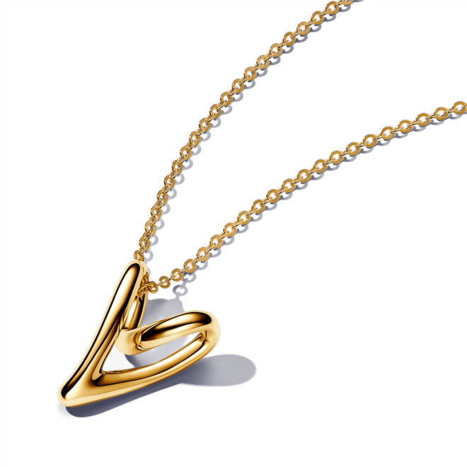 Oferta de Collar Corazón Forma Orgánica Oro por $7080 en Pandora