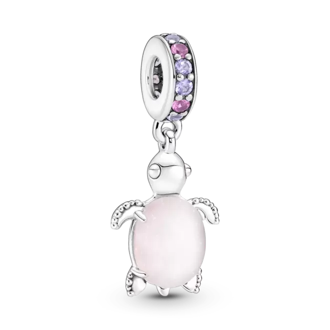 Oferta de Charm colgante Tortuga de mar rosa de cristal Murano por $1390 en Pandora