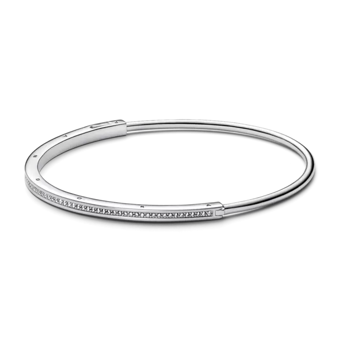 Oferta de Brazalete rígido I-D Pandora Signature Pandora Plata Esterlina por $2687.5 en Pandora