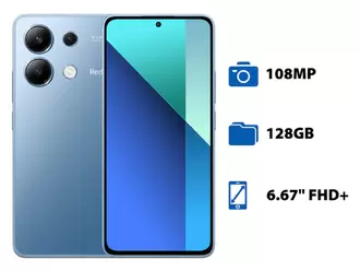 Oferta de Smartphone Xiaomi Redmi Note 13:  Procesador Snapdragon 685 (hasta 2.8 GHz),  Memoria RAM de 6GB, Almacenamiento de 128GB,  Pantalla AMOLED de 6.67 por $4019 en PCEL