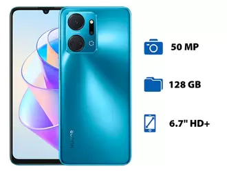 Oferta de Smartphone HONOR X7a:  Procesador MediaTek Helio G37 (hasta 2.3 GHz),  Memoria RAM de 6GB, Almacenamiento de 128GB,  Pantalla LED Multi Touch de 6.74 por $2839 en PCEL