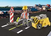 Oferta de 71185 - Trabajador de la construcción con cortador de bordes por $125 en Playmobil