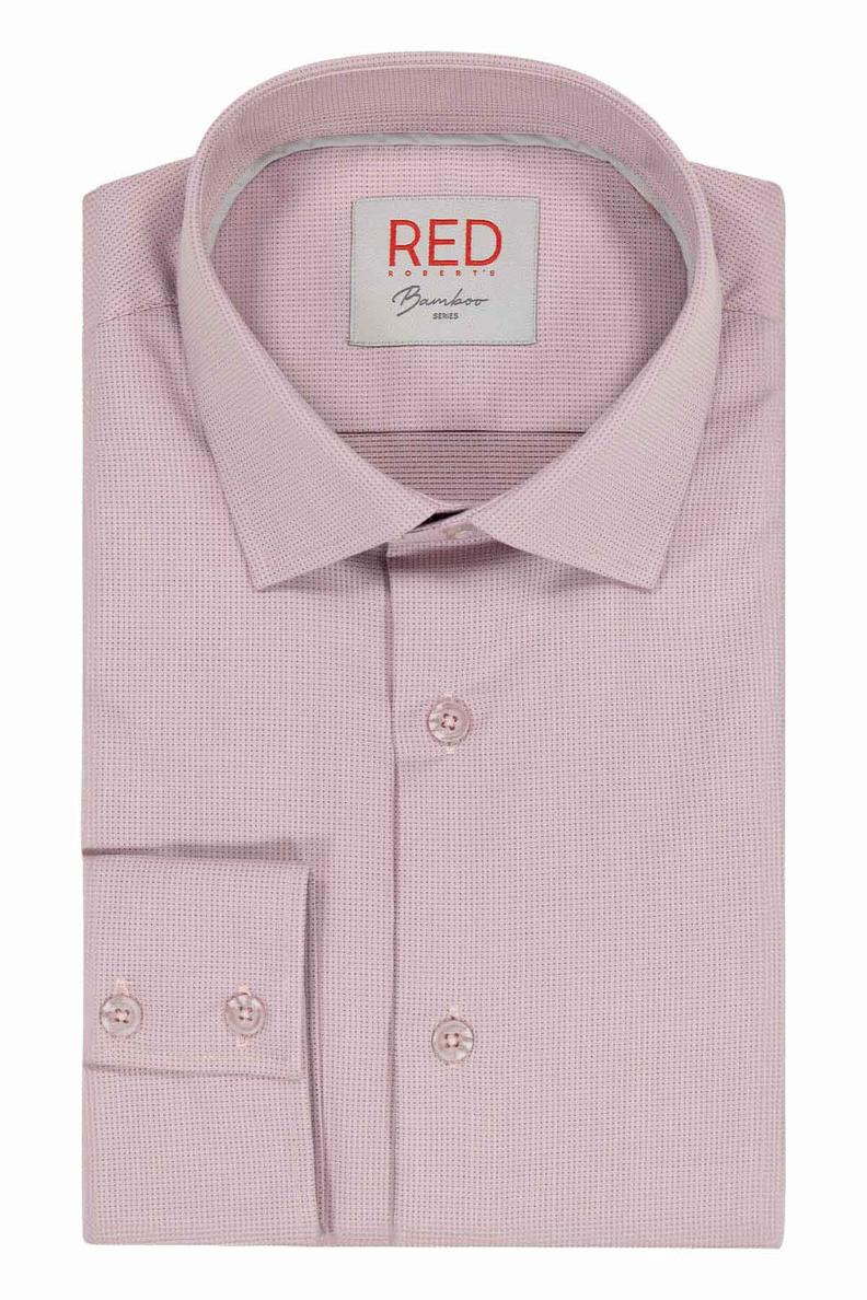 Oferta de Camisa Vestir BAMBOO Roberts Red Salmón Slim Fit por $1290 en Robert's