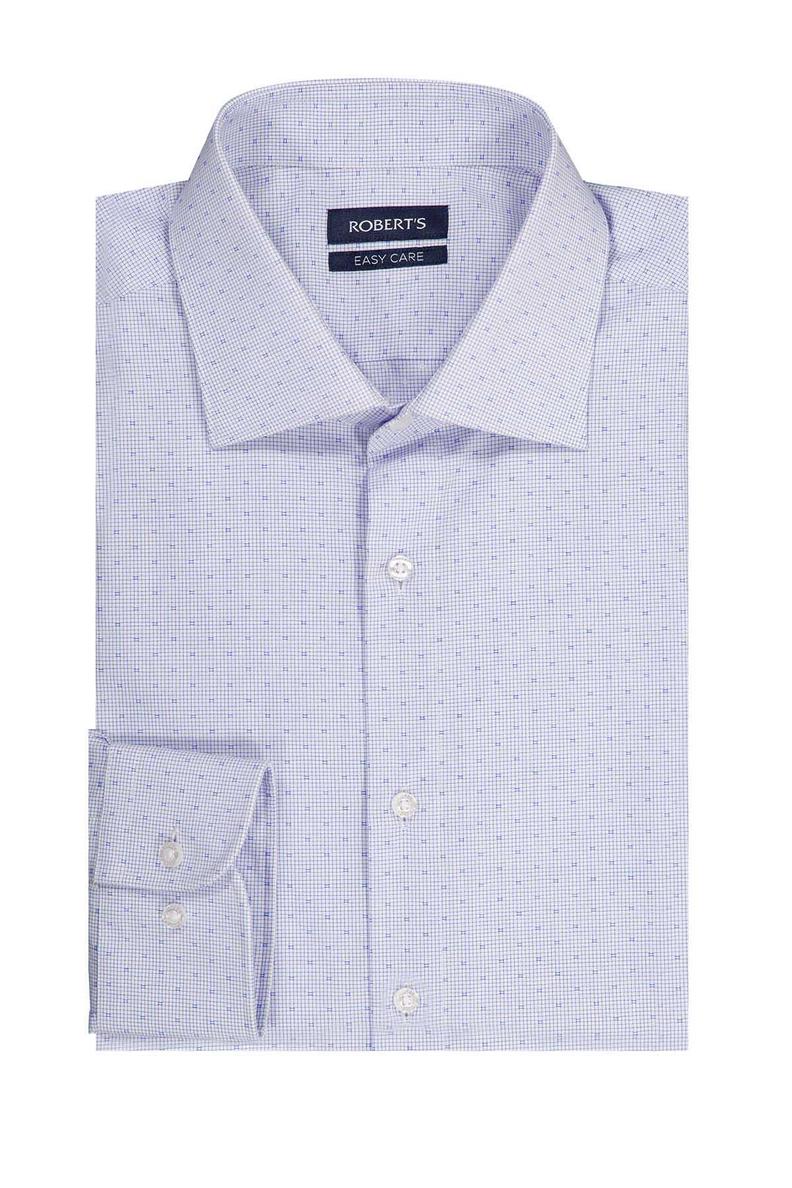 Oferta de Camisa Vestir Roberts Easy Care Color Azul Claro Regular Fit por $1490 en Robert's