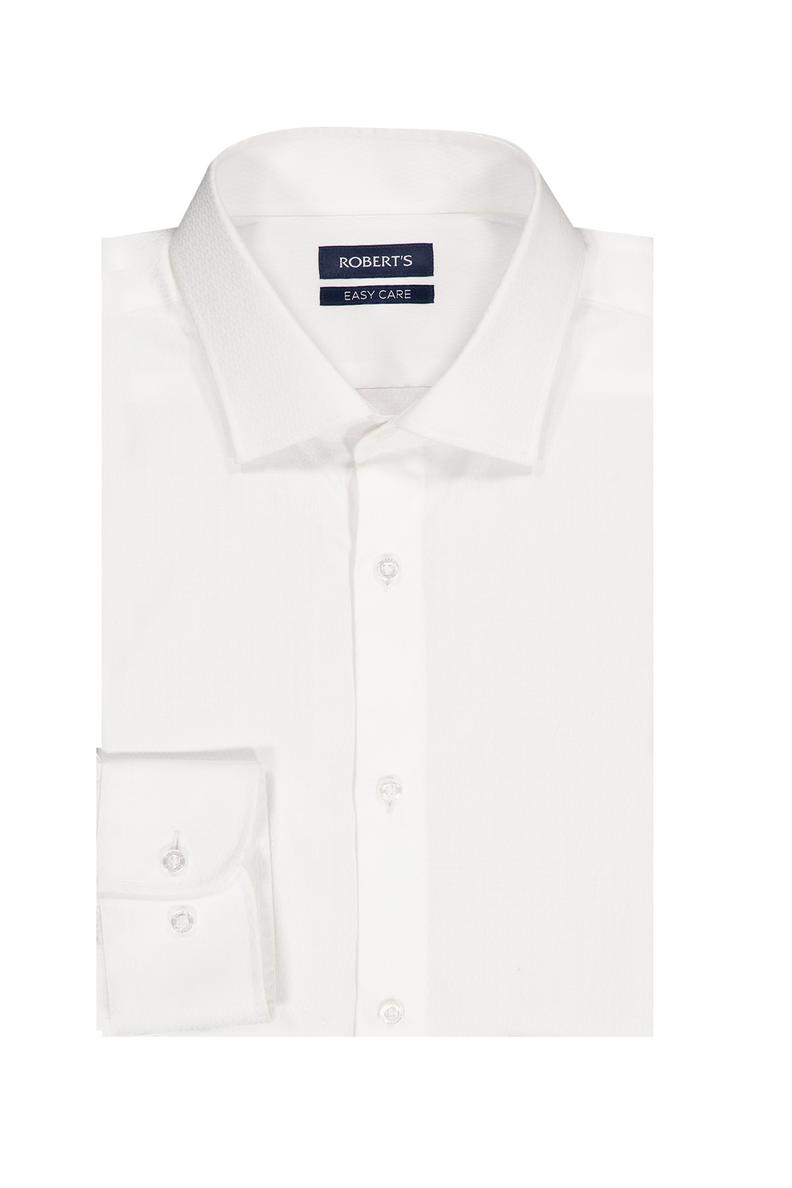 Oferta de Camisa Roberts Easy Care Color Blanco Slim Fit por $1490 en Robert's