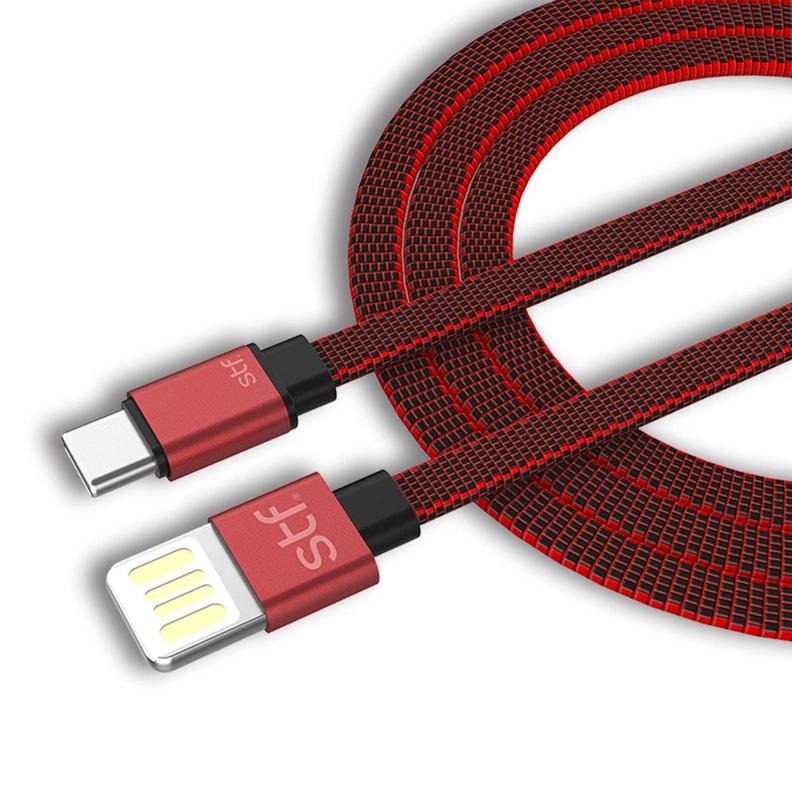 Oferta de Cable Type C STF 1M Rojo Carga Ultra Rápida por $110 en Sanborns