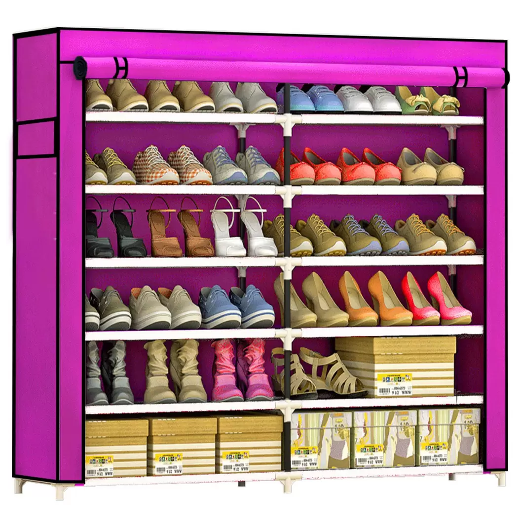 Oferta de Zapatera Closet Organizador Zapatos 36 Pares Compartimientos Ropa Rosa por $399 en Sanborns