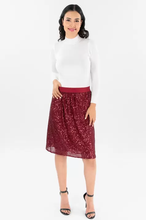 Oferta de Falda con lentejuela por $99 en Santory