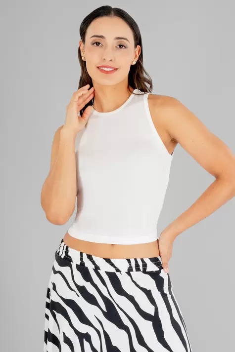 Oferta de Blusa lisa sin mangas por $90 en Santory