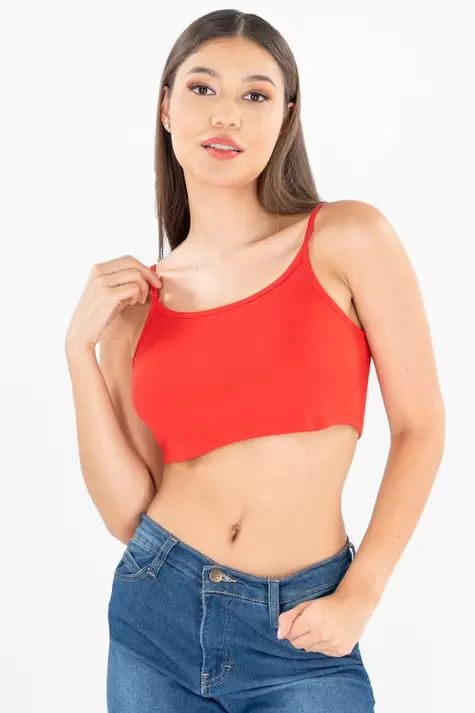 Oferta de Playera top de tirantes por $39 en Santory