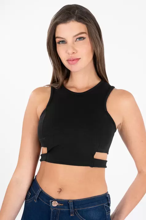 Oferta de Top con cut out en cintura por $70 en Santory