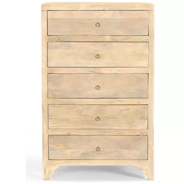 Oferta de Cajonera 5 Cajones Natural Lavado Valery Vintage Home por $15599 en Sears