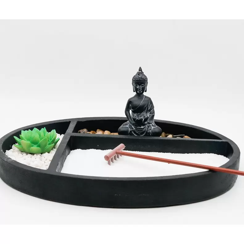 Oferta de Home Nature Jardín Zen Negro Redondo 32 Cm por $559 en Sears